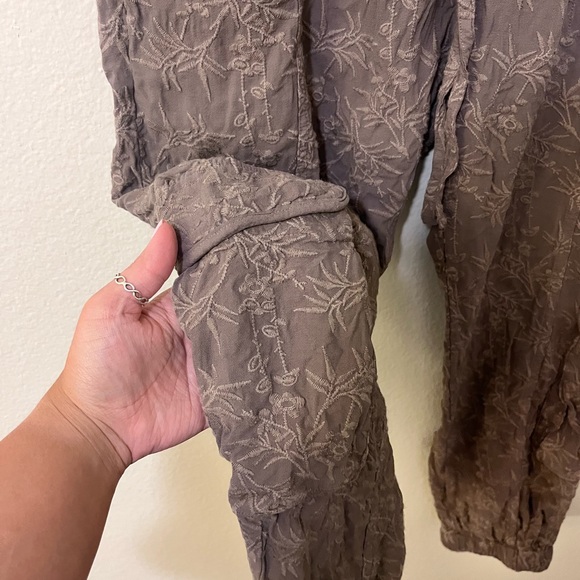 Johnny Was X Pete & Greta Embroidered S Cargo Jogger Baggy Barrel Pant Bohemian - Picture 4 of 6